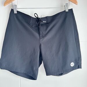 Roxy Black Board Shorts with Drawstring Waist